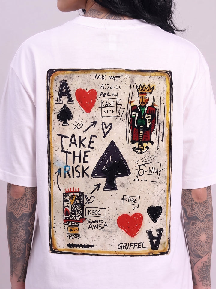 TAKE THE RISK OVERSIZED Cotton T-SHIRT