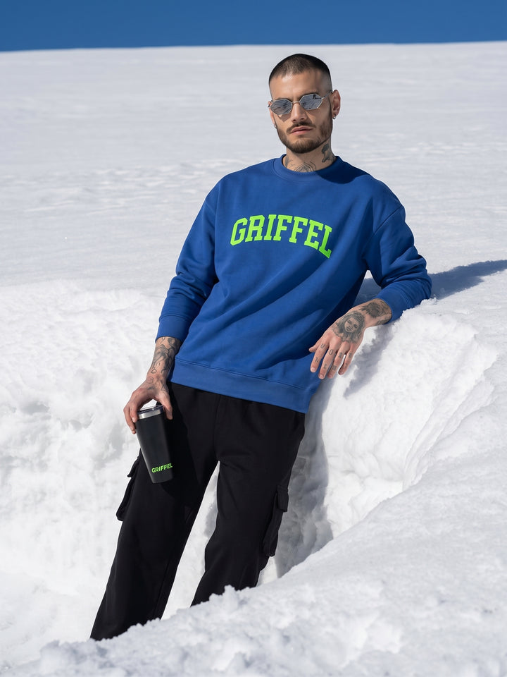 UNIVERSITY  Cotton Fleece Oversized Sweatshirt For Men