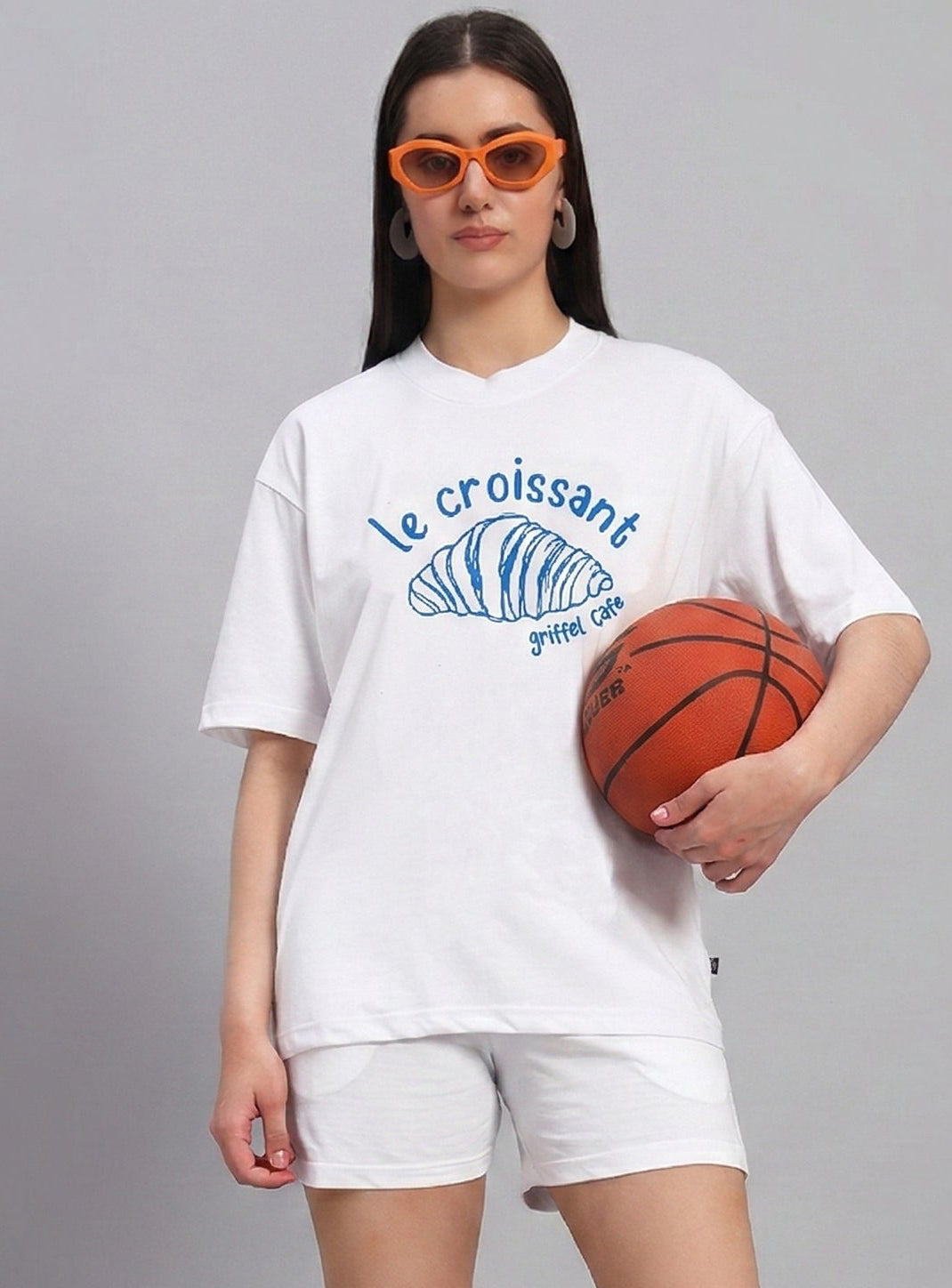 Croissant  OVERSIZED Cotton T-SHIRT 🥐