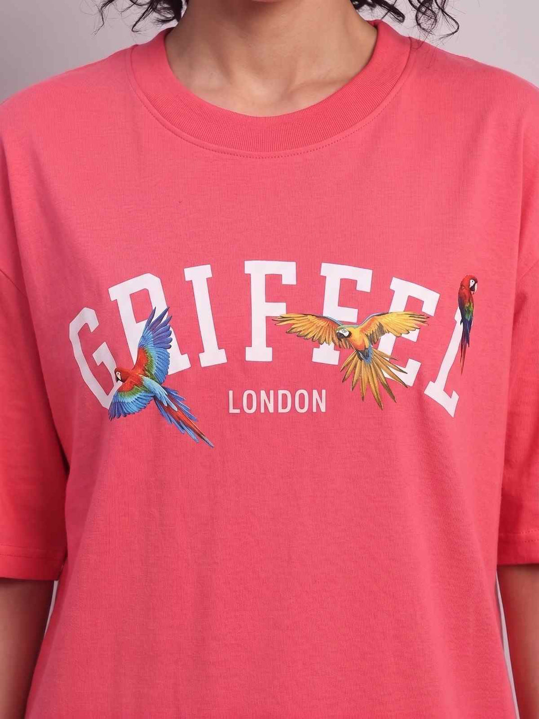 GRIFFEL BIRDS OVERSIZED Cotton T-SHIRT