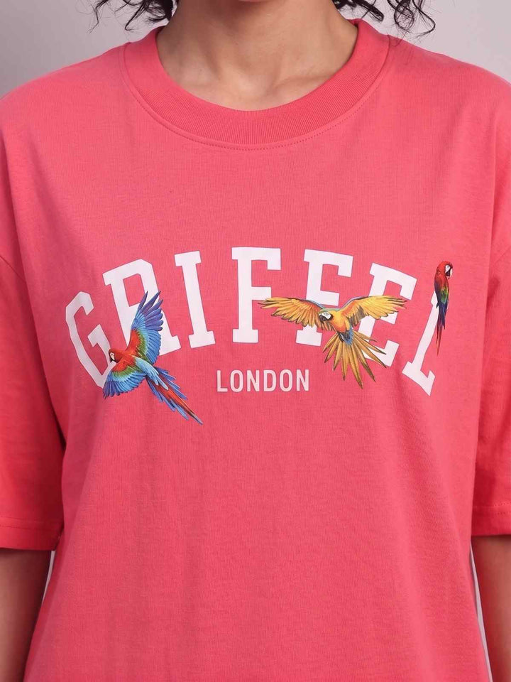 GRIFFEL BIRDS OVERSIZED Cotton T-SHIRT