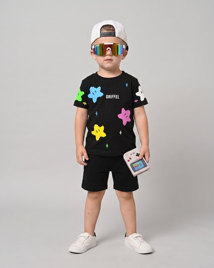 ALL OVER STARS OVERSIZED T-SHIRT and Shorts Set ⭐️