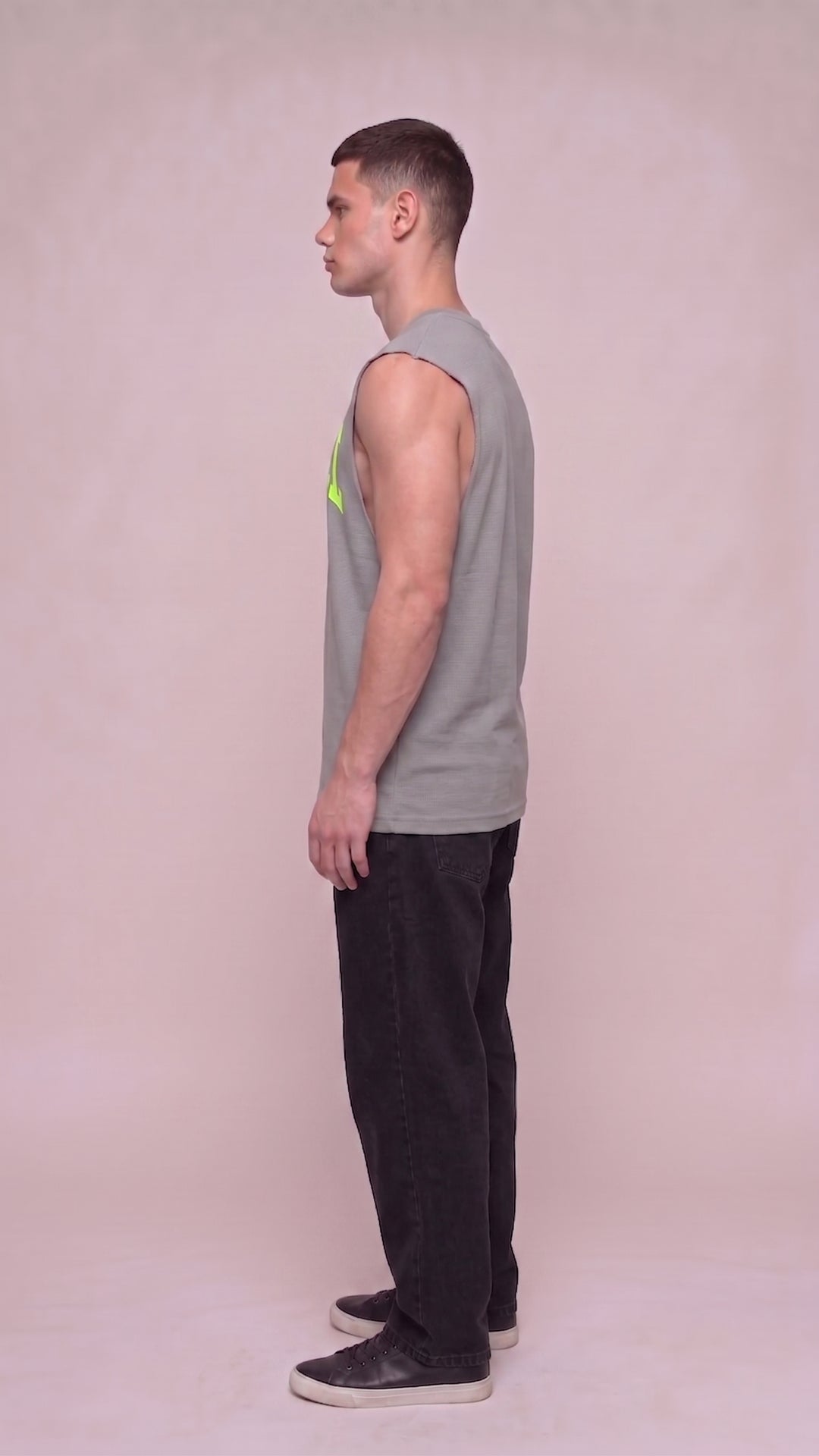 MAIN CHARACTER Cotton GREY Easy Fit Tank 😎