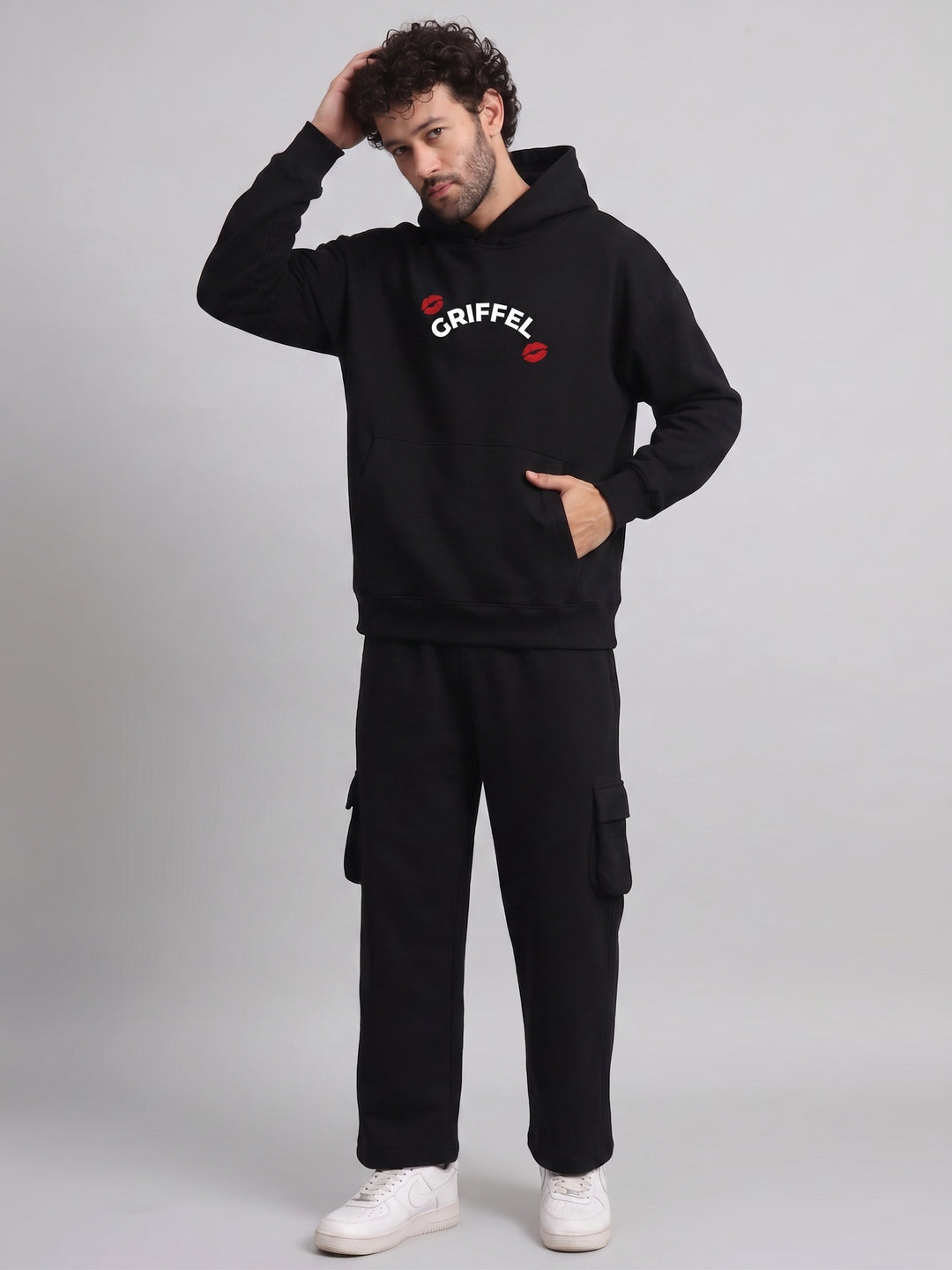 Flirting Universe  Oversized cotton Fleece Hoodie