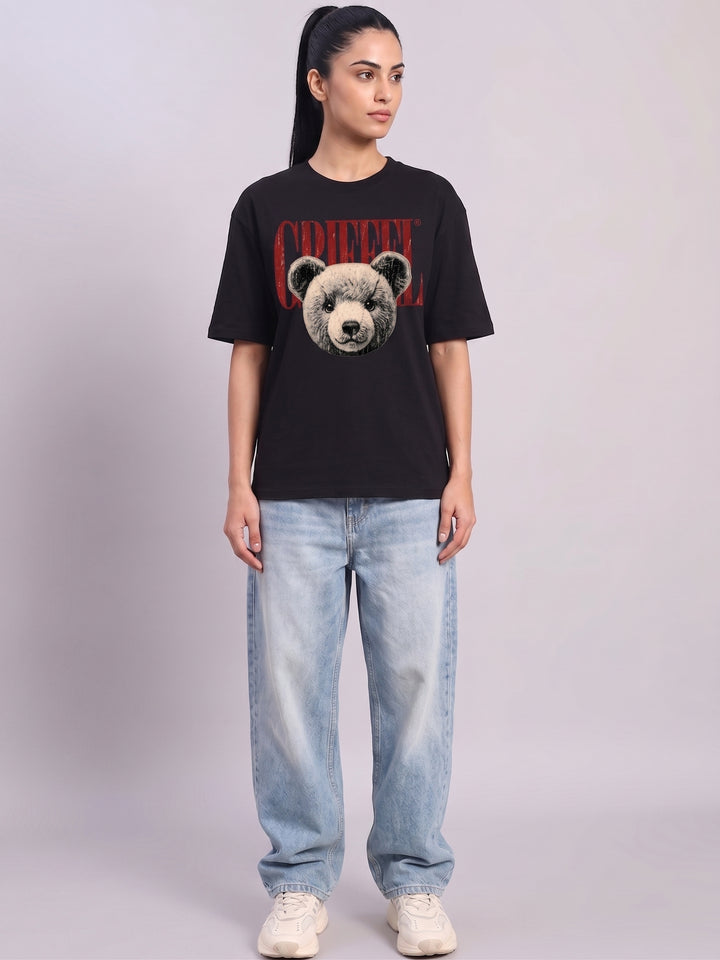 GRIZZLY BEAR oversized  Cotton T-SHIRT 🧸