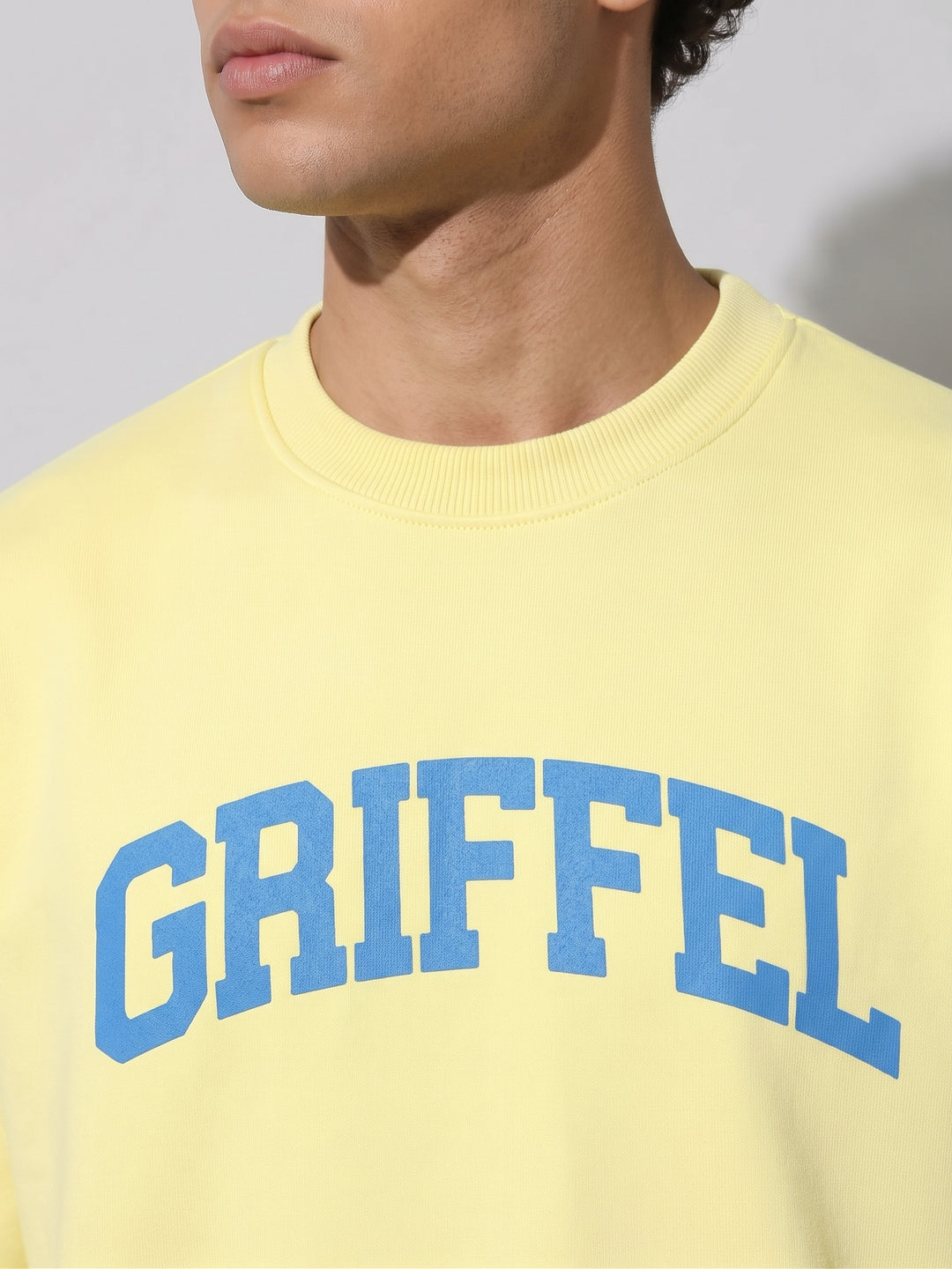 UNIVERSITY  Cotton Fleece Oversized Sweatshirt For Men