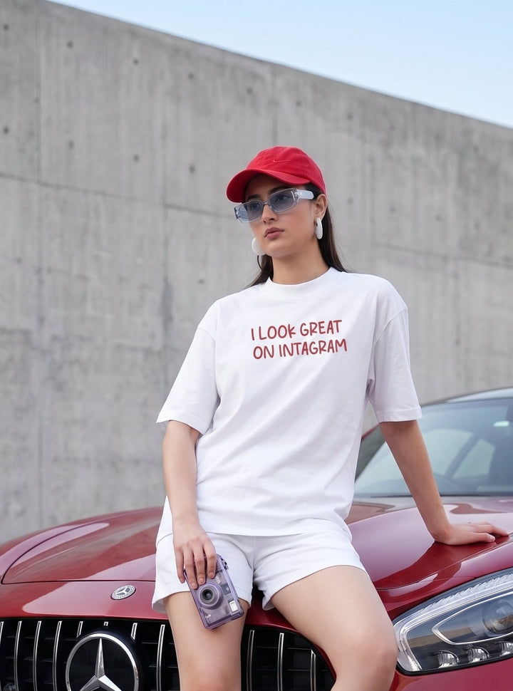 Instagram OVERSIZED Cotton T-SHIRT 📸