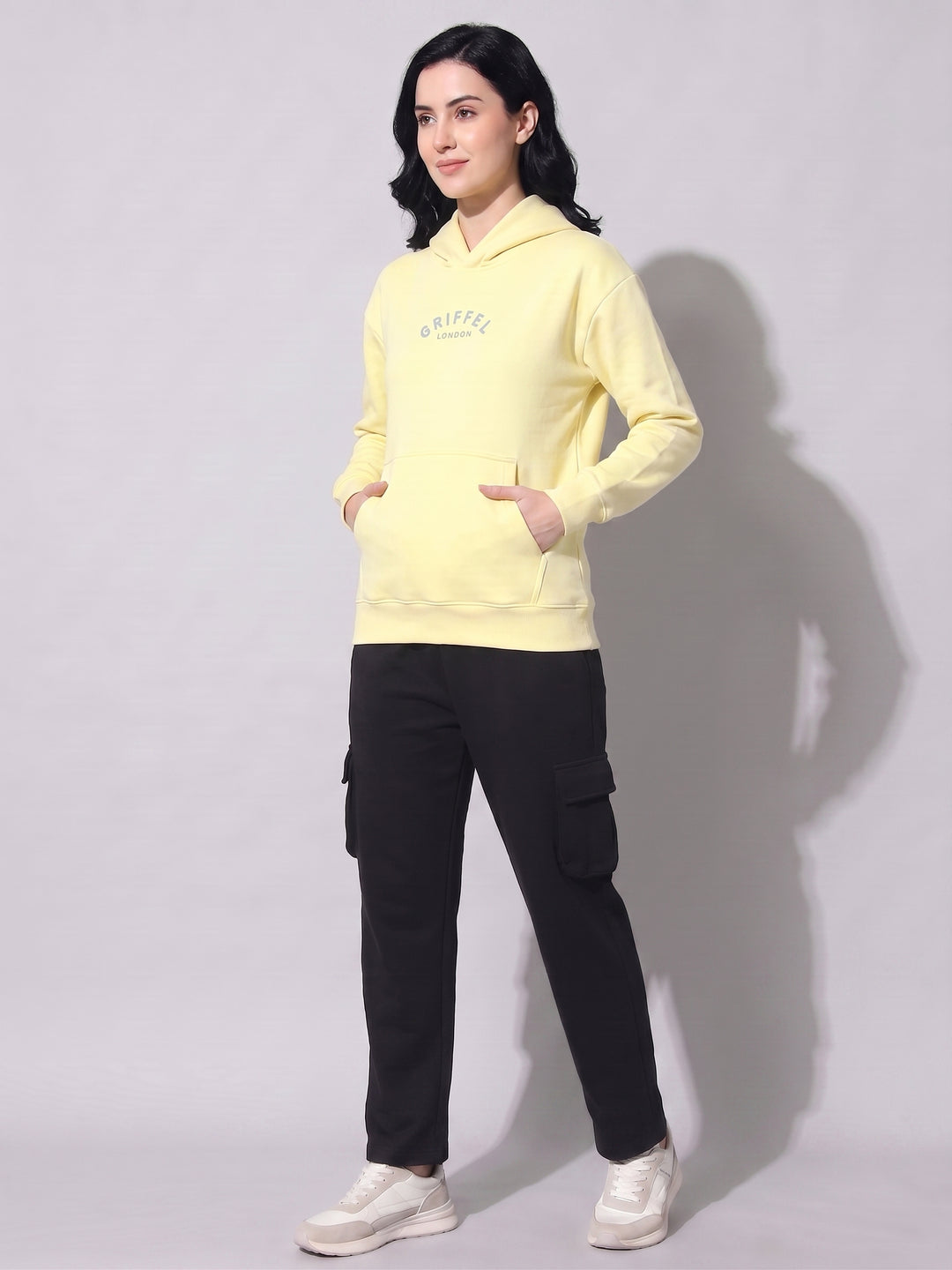 Back Griffel Oversized Cotton Fleece Lemon Hoodie