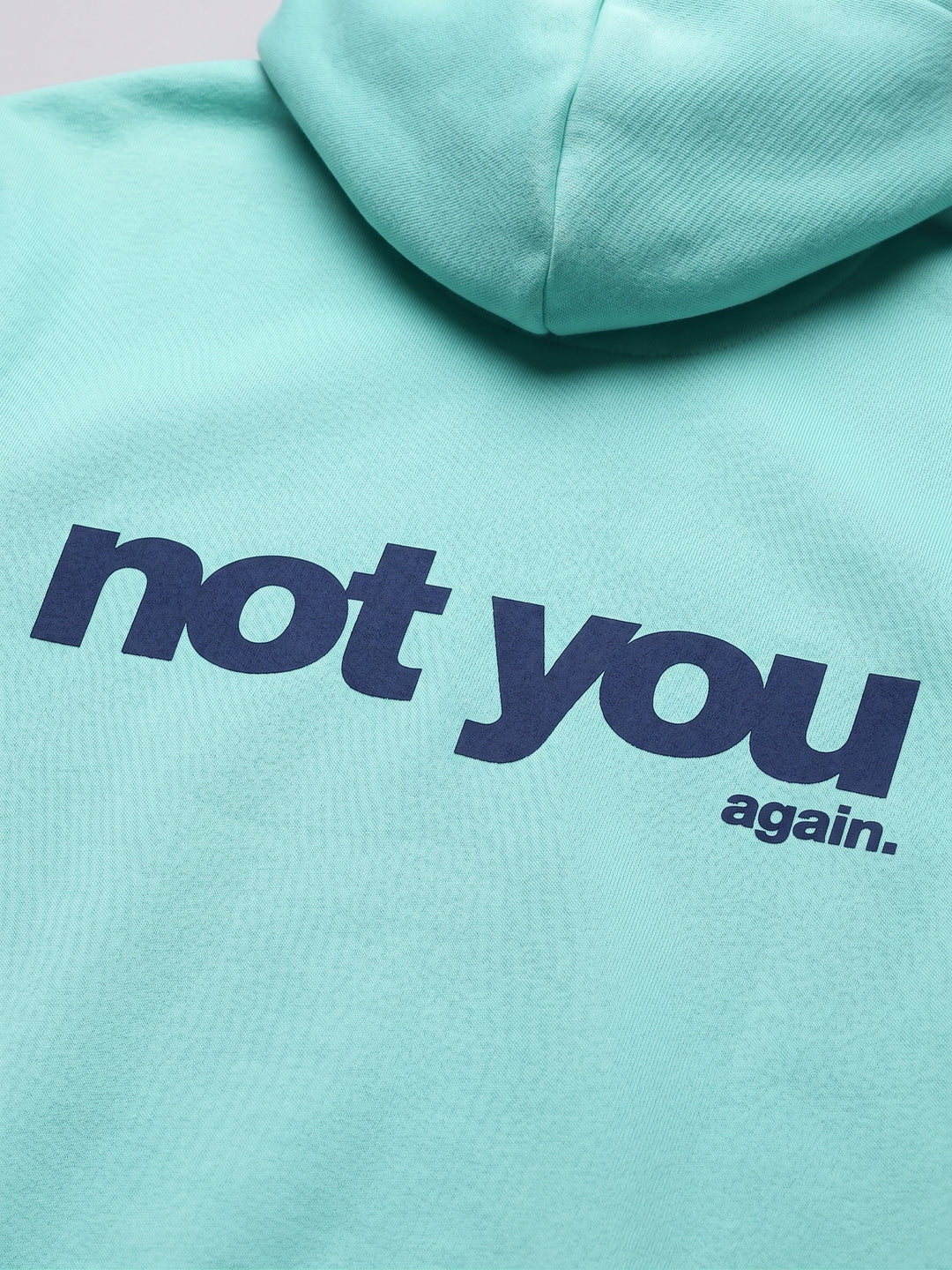 Not You Oversized cotton Fleece Hoodie