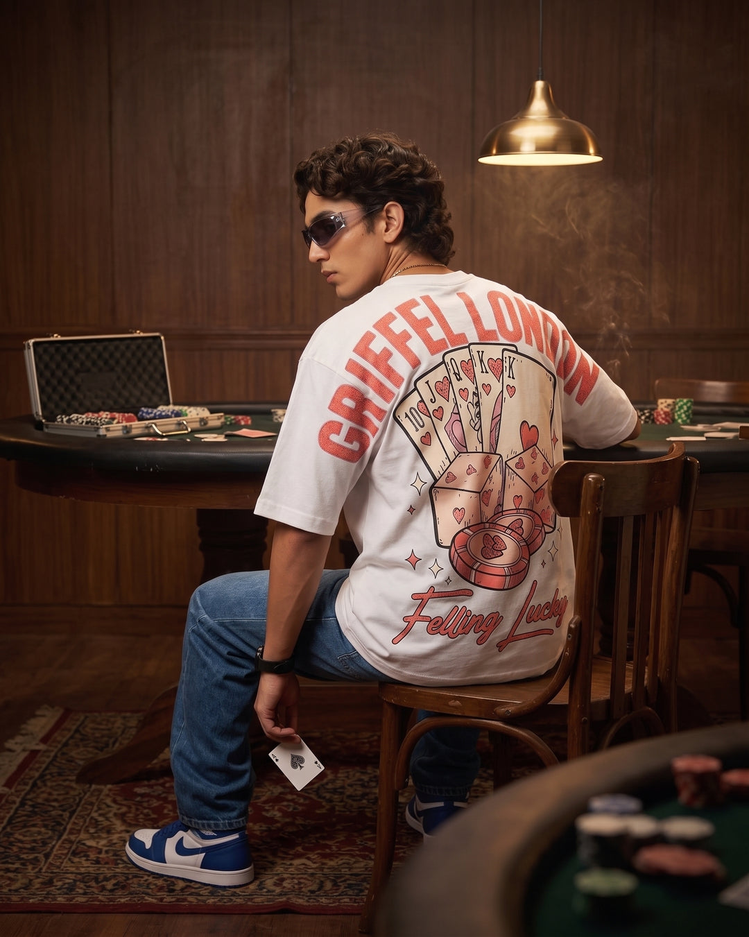 FEELING LUCKY Oversized Cotton T-shirt