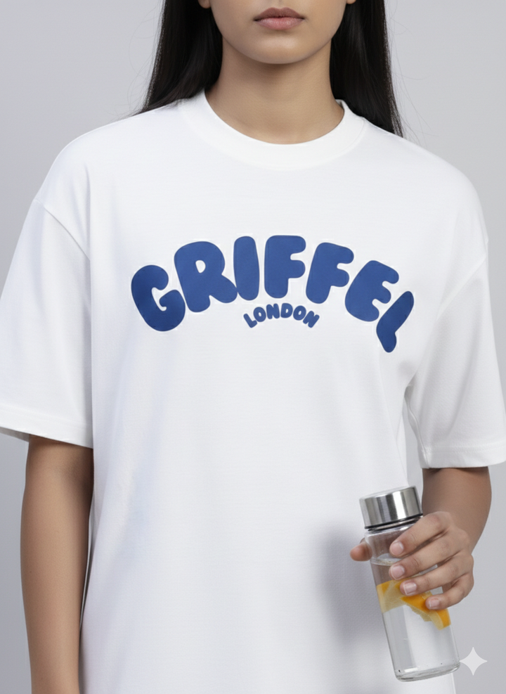 Reborn OVERSIZED Cotton T-SHIRT 🔵⚪️