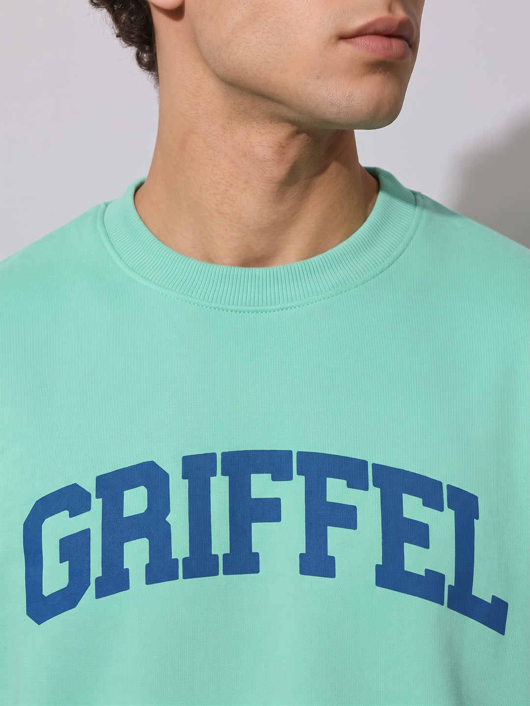 UNIVERSITY  Cotton Fleece Oversized Sweatshirt For Men