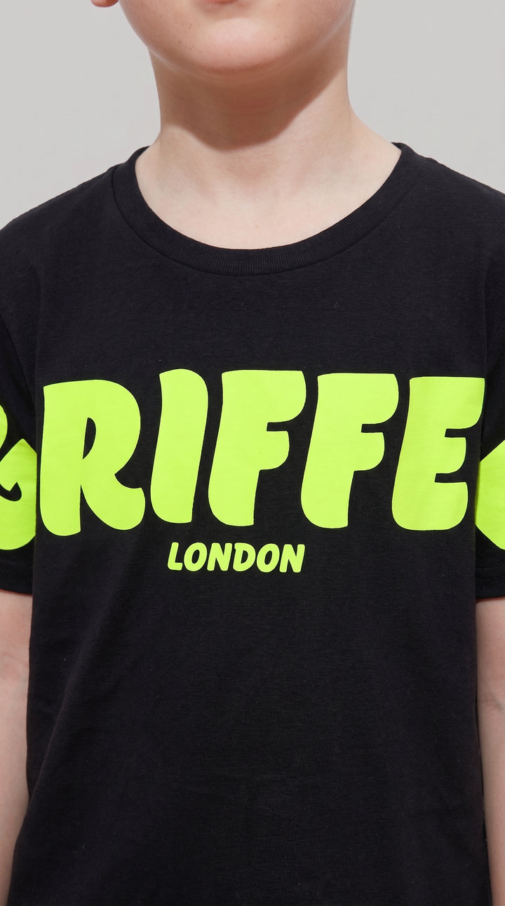 FRONT GRIFFEL BOYS OVERSIZED T-SHIRT AND SHORTS SET 💚