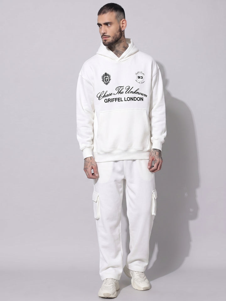 Chase The Unknown Oversized cotton Fleece Hoodie