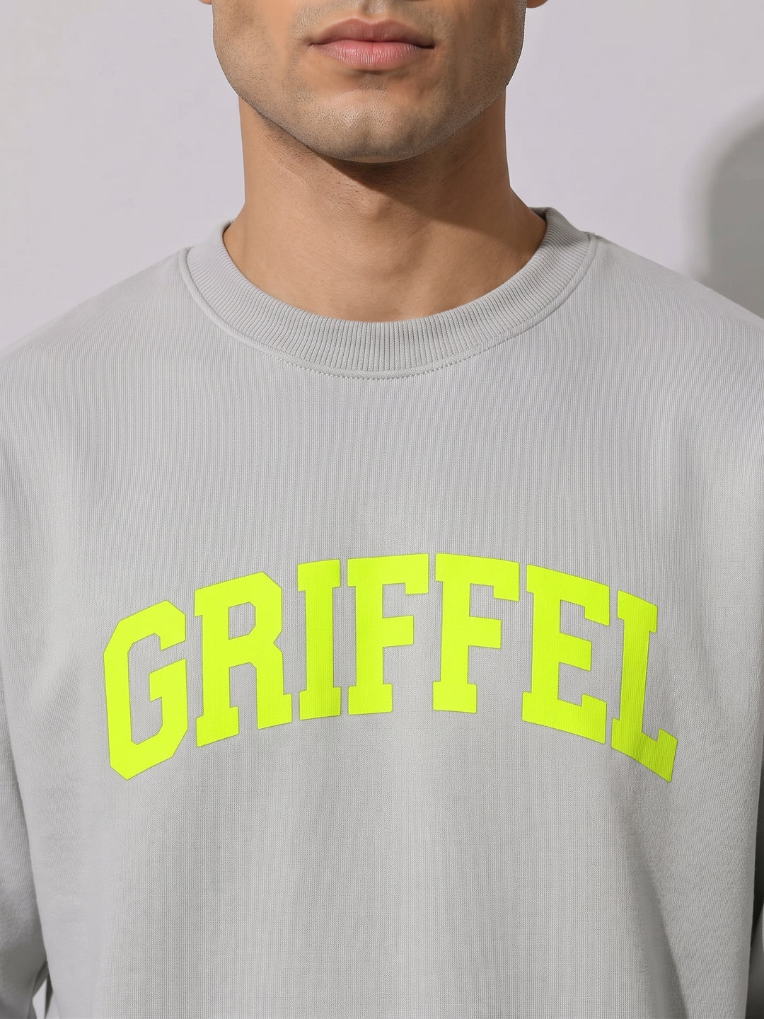UNIVERSITY  Cotton Fleece Oversized Sweatshirt For Men