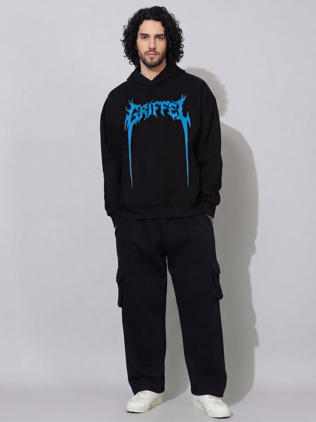 Shockwave Oversized cotton Fleece Hoodie