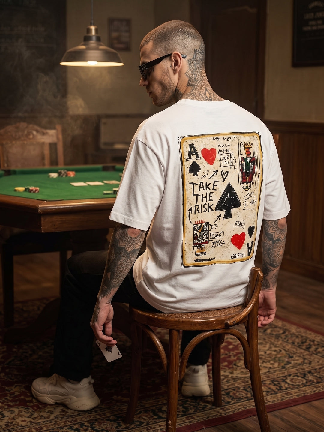 TAKE THE RISK Oversized Cotton T-shirt