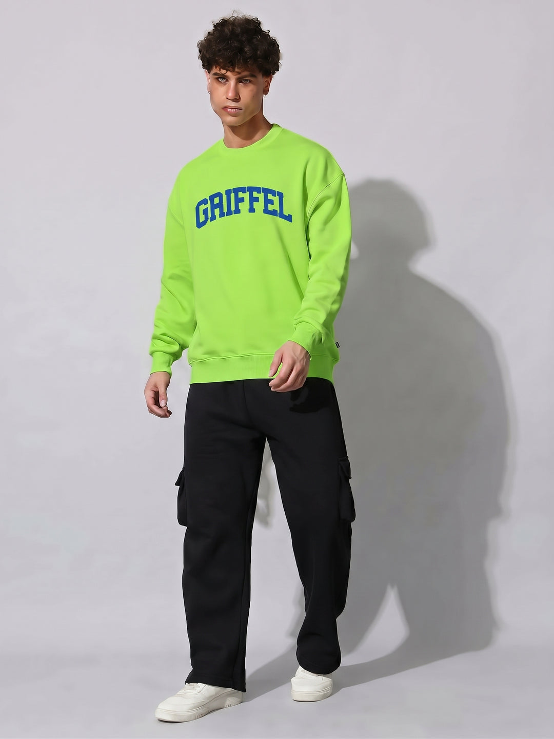 UNIVERSITY  Cotton Fleece Oversized Sweatshirt For Men