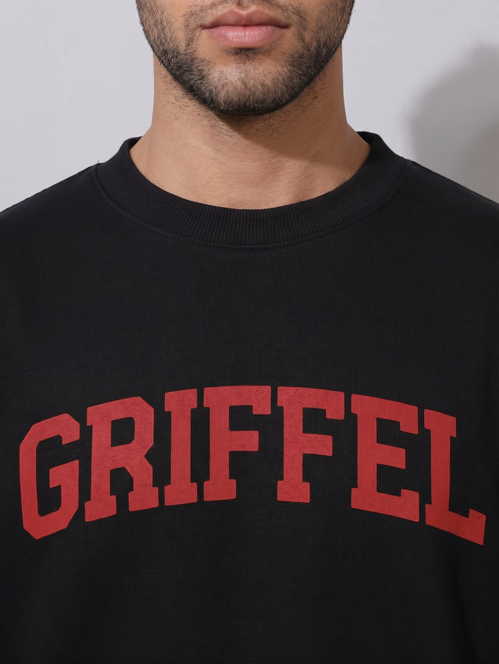 UNIVERSITY  Cotton Fleece Oversized Sweatshirt For Men
