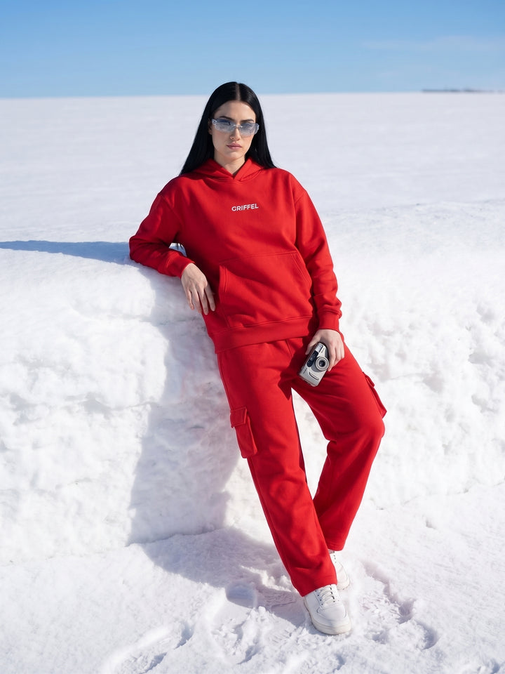 BASIC GRIFFEL LONDON Oversized Cotton Fleece Tracksuit For Women