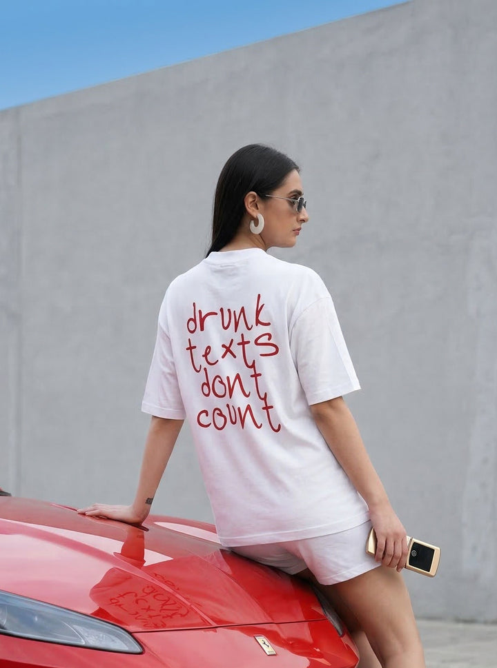 Drunk Text OVERSIZED Cotton T-SHIRT 🥴
