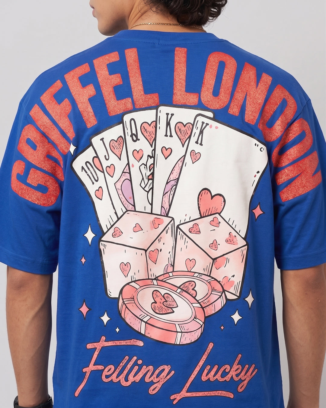 FEELING LUCKY Oversized Cotton T-shirt