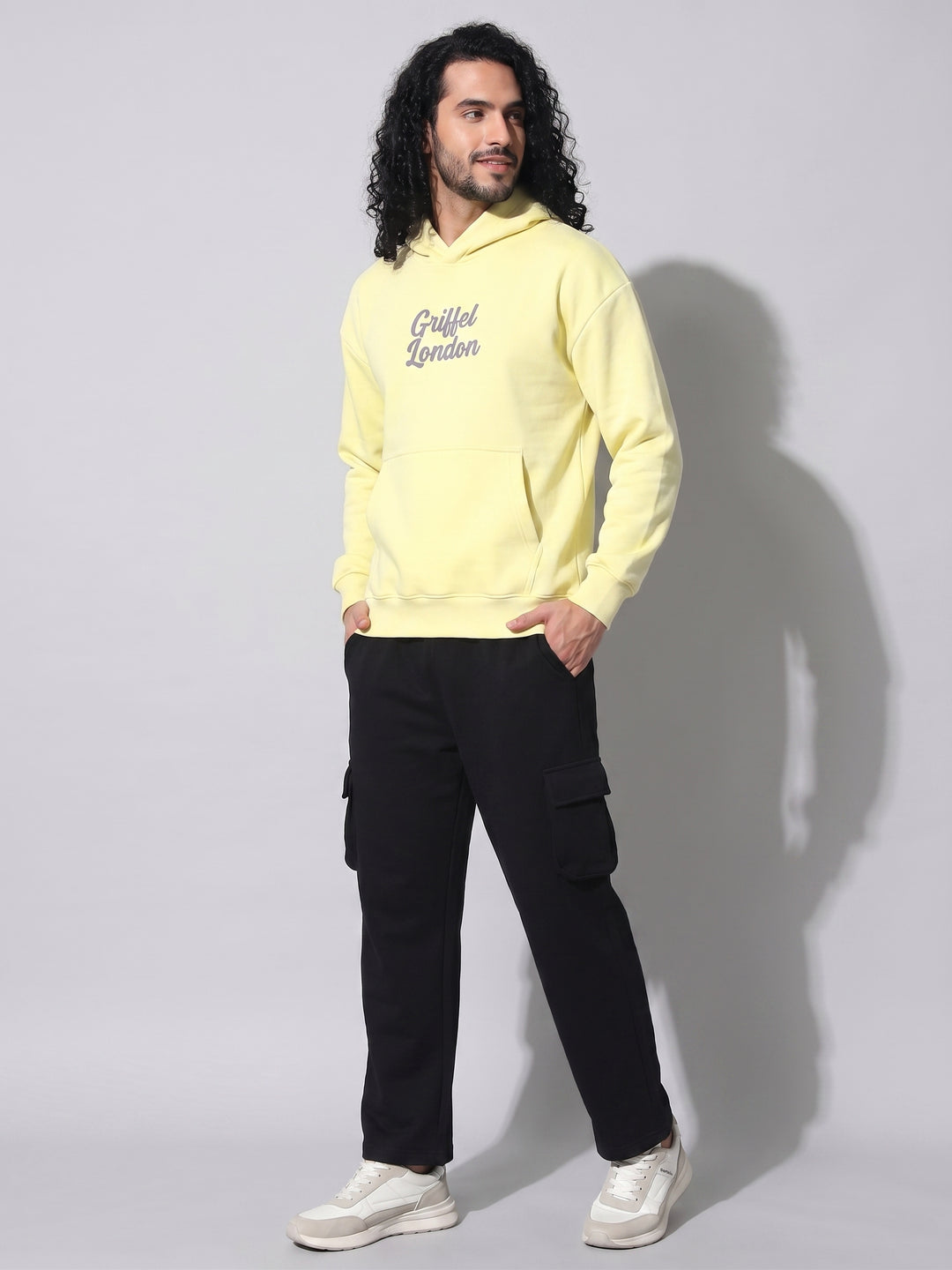 Call Me When You See This Oversized cotton Fleece Hoodie