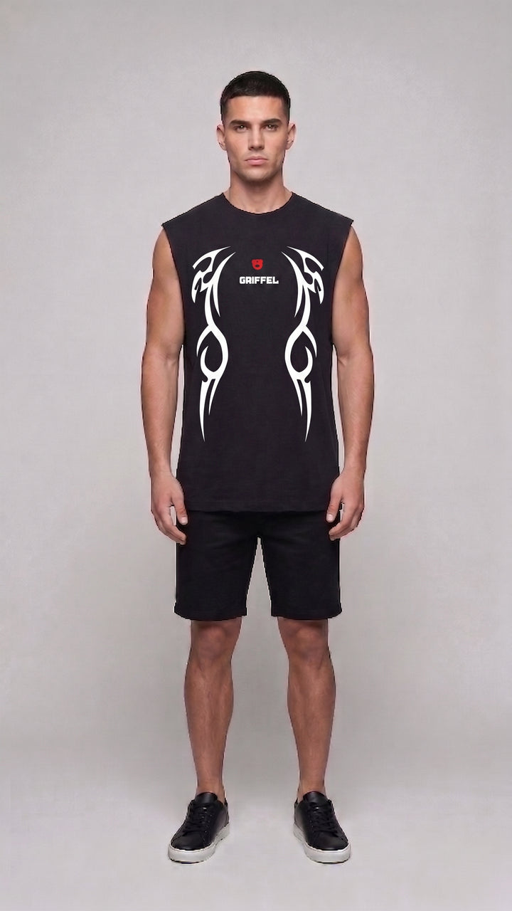 Stealth Armor Cotton Black Easy Fit Tank 🦾