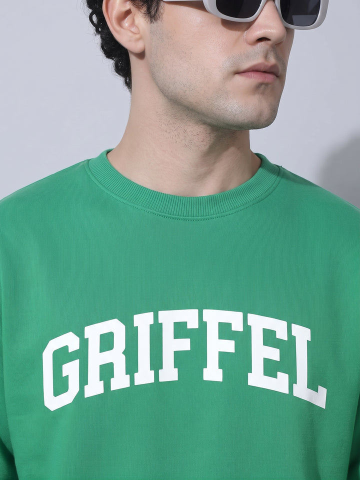 UNIVERSITY  Cotton Fleece Oversized Sweatshirt For Men