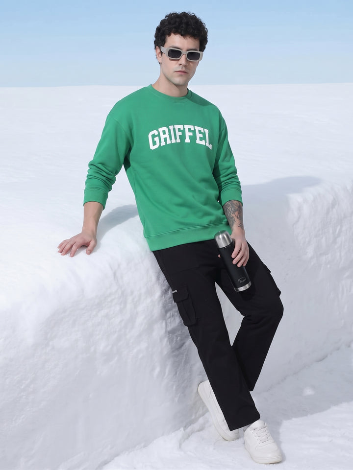 UNIVERSITY  Cotton Fleece Oversized Sweatshirt For Men