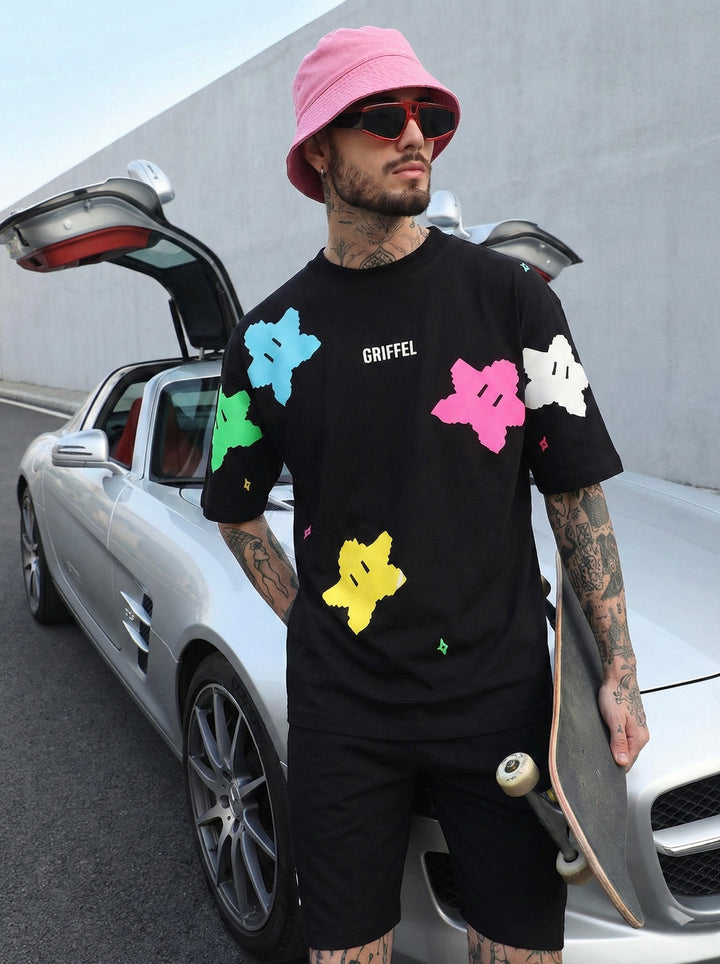 ALL OVER STAR OVERSIZED T-SHIRT ⭐️