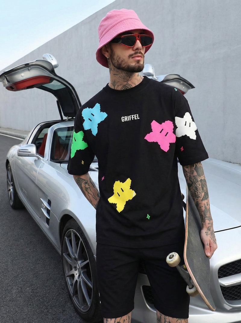 ALL OVER STAR OVERSIZED T-SHIRT ⭐️