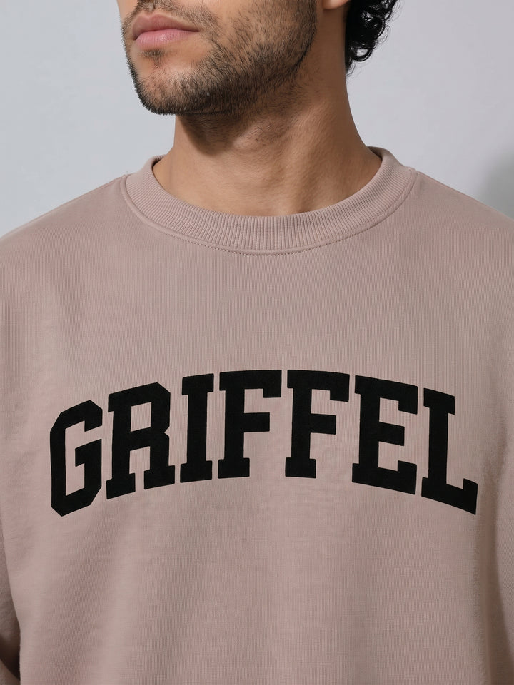 UNIVERSITY  Cotton Fleece Oversized Sweatshirt For Men