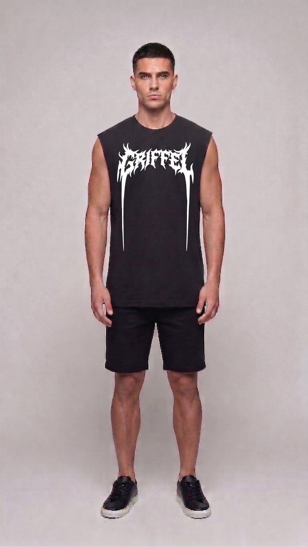 AFTERSHOCK Cotton Black Easy Fit Tank ⚡️