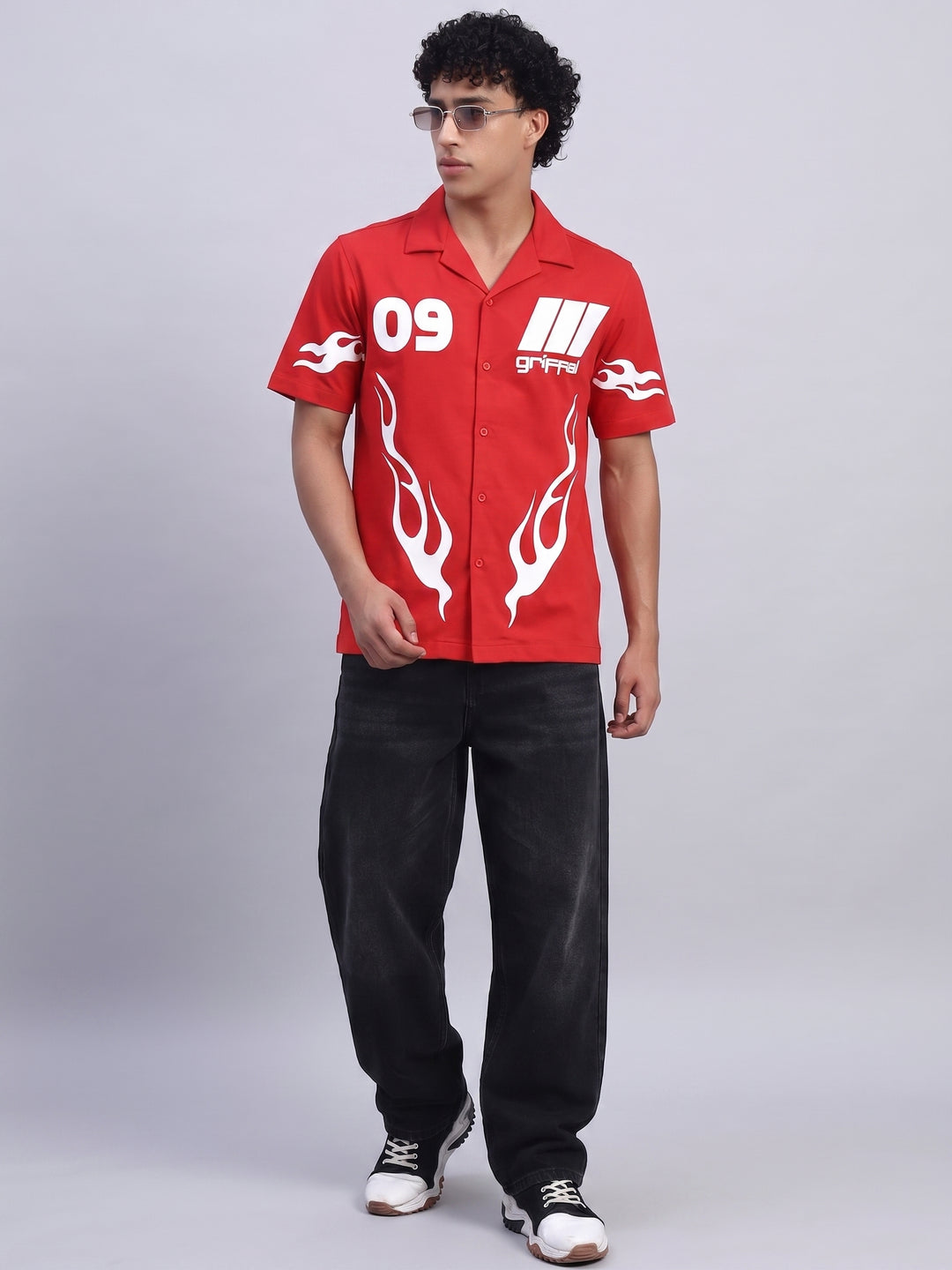 Fire Energy Cotton Bowling Shirt 🔥