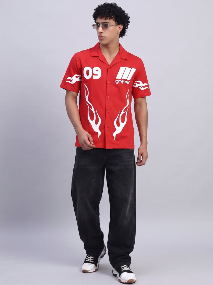 Fire Energy Cotton Bowling Shirt 🔥