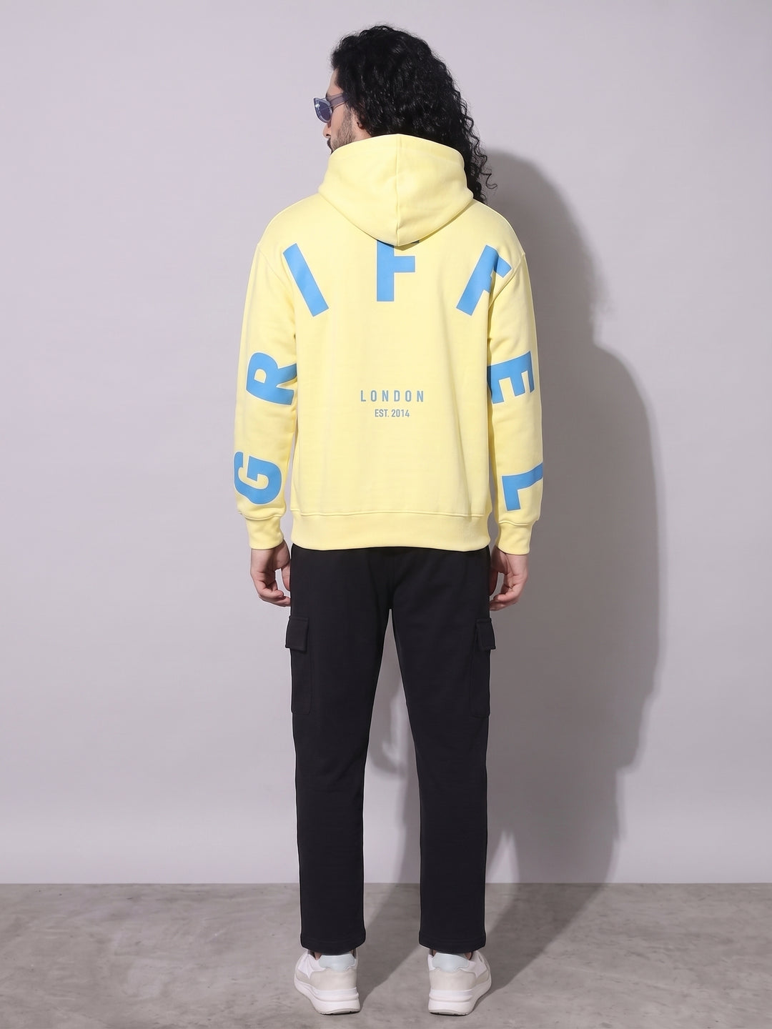 Back Griffel Oversized cotton Fleece Hoodie