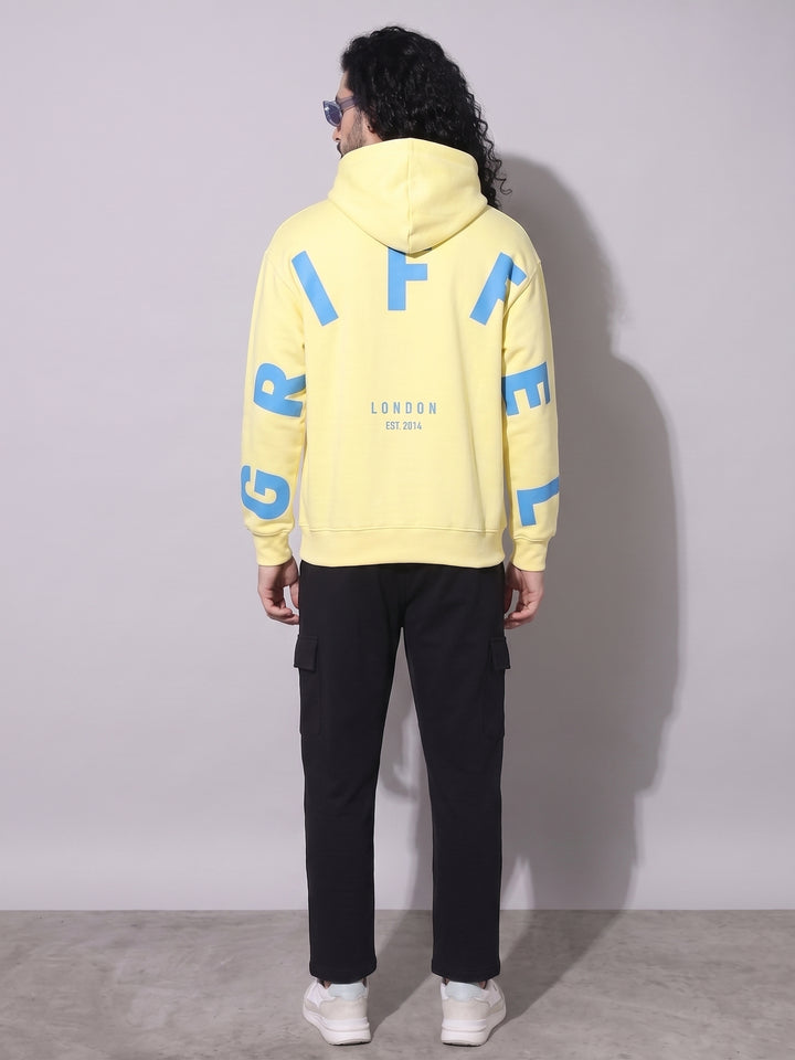 Back Griffel Oversized cotton Fleece Hoodie