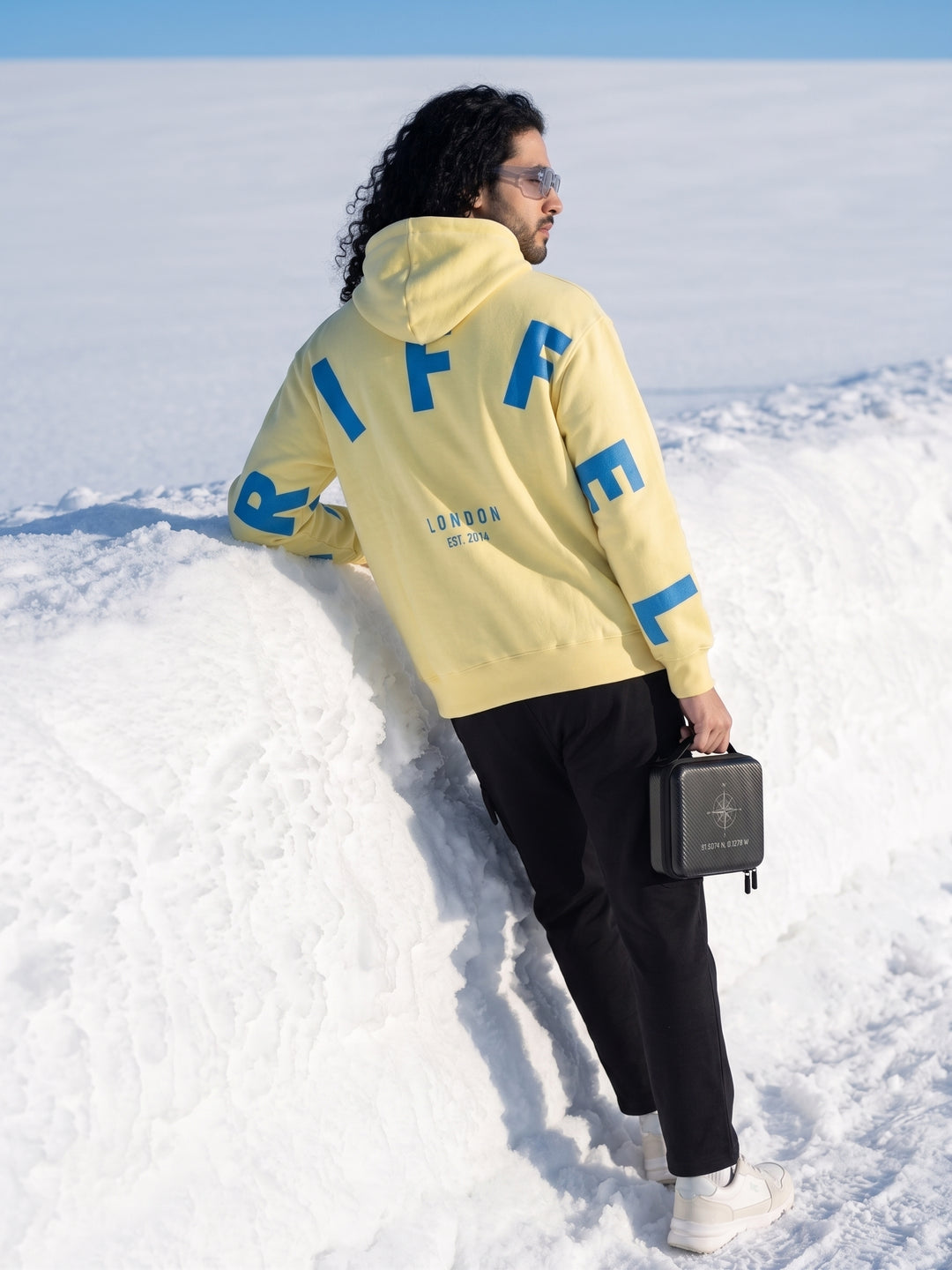 Back Griffel Oversized cotton Fleece Hoodie