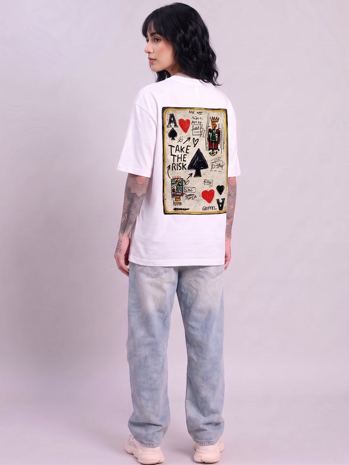 TAKE THE RISK OVERSIZED Cotton T-SHIRT