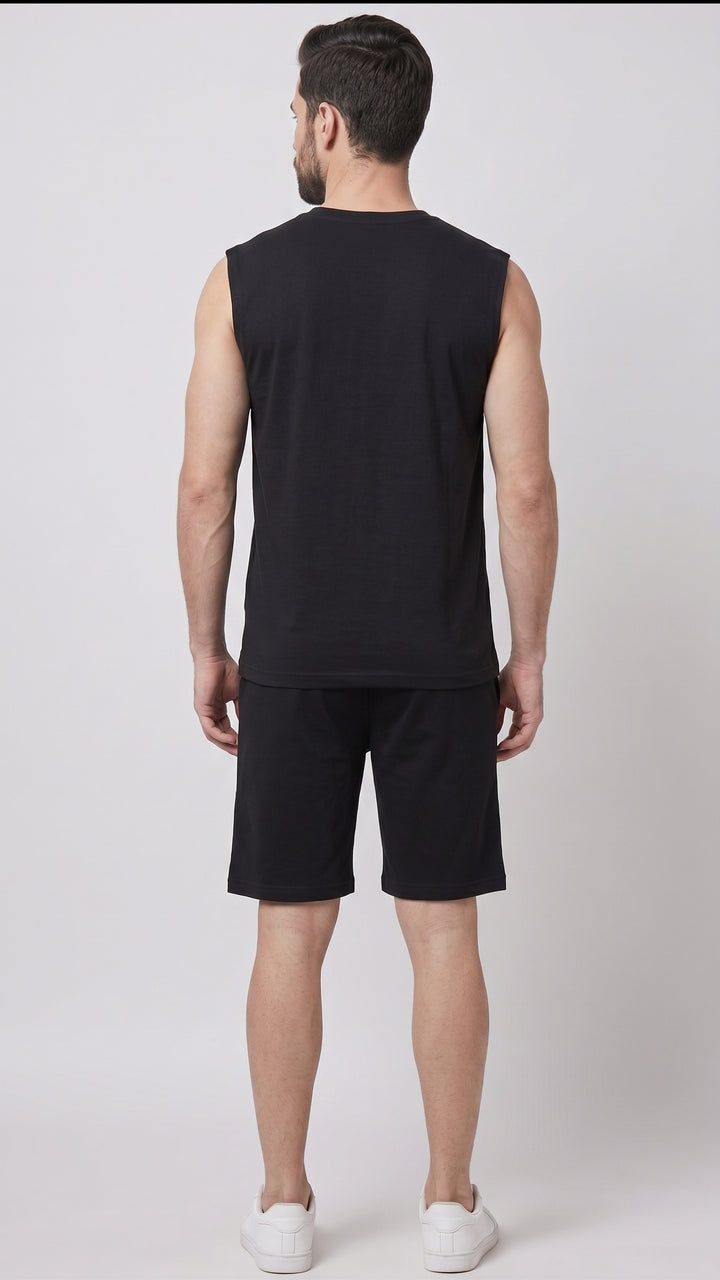 Electric Energy Cotton Black Easy Fit Tank ⚡️
