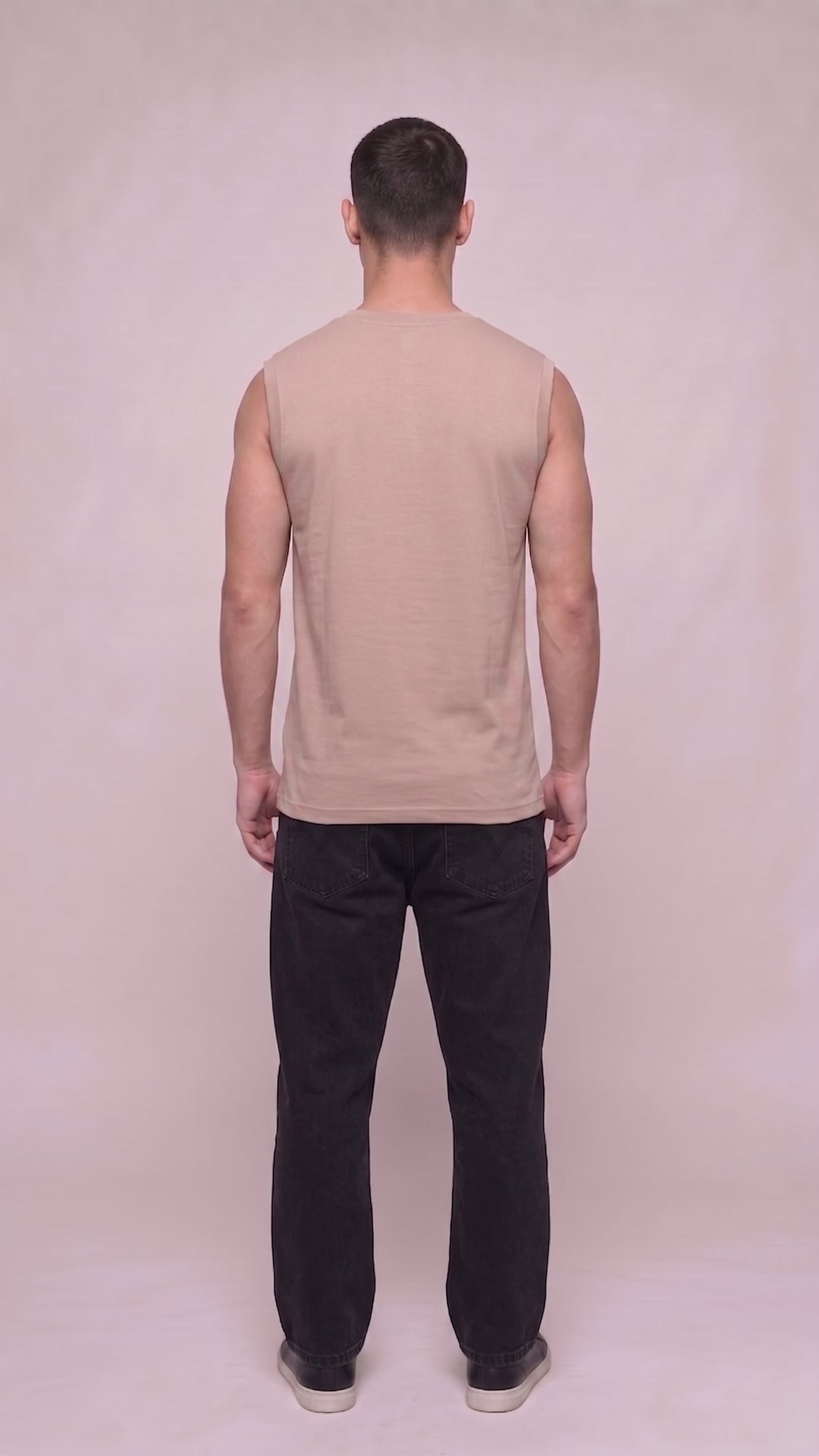 MAIN CHARACTER Cotton BEIGE Easy Fit Tank 😎
