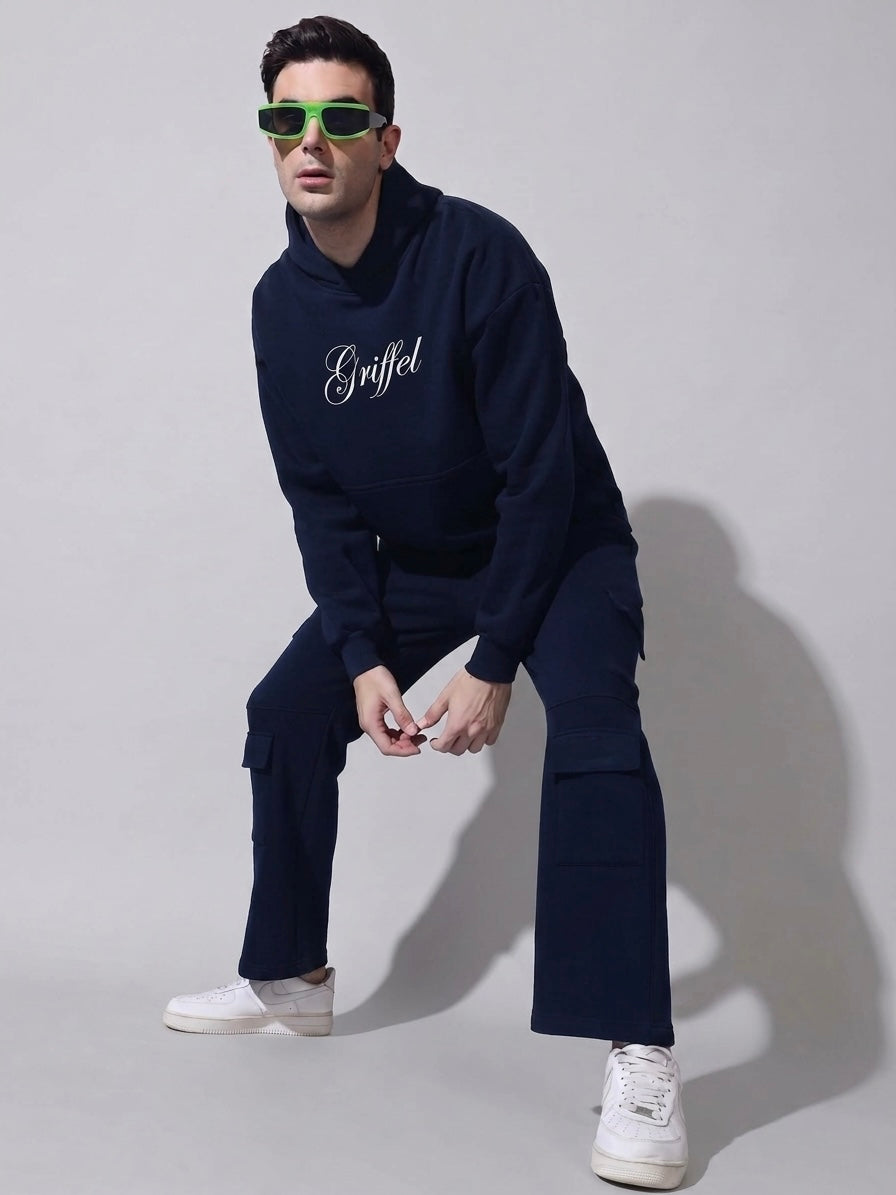 GRIFFEL SKI Oversized Cotton Fleece Tracksuit For Men