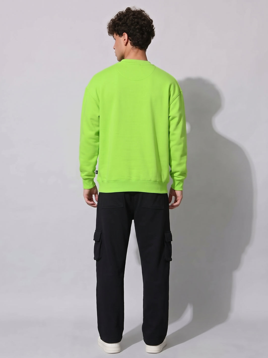 UNIVERSITY  Cotton Fleece Oversized Sweatshirt For Men