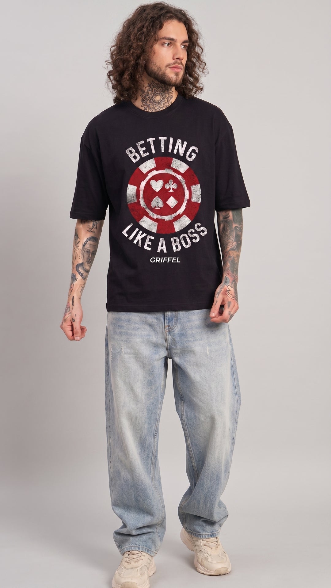 BETTING LIKE A BOSS Oversized Cotton T-shirt