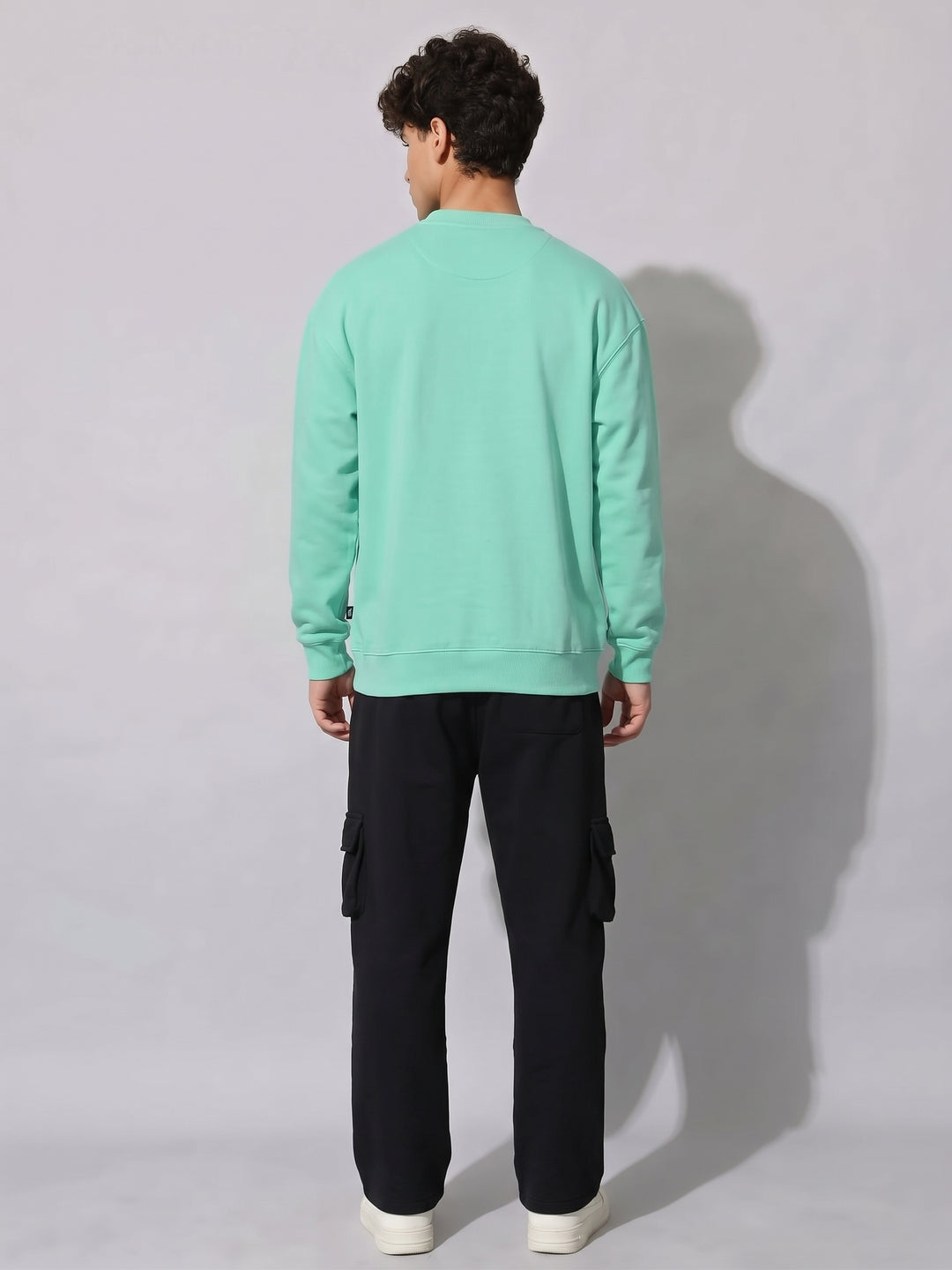 UNIVERSITY  Cotton Fleece Oversized Sweatshirt For Men