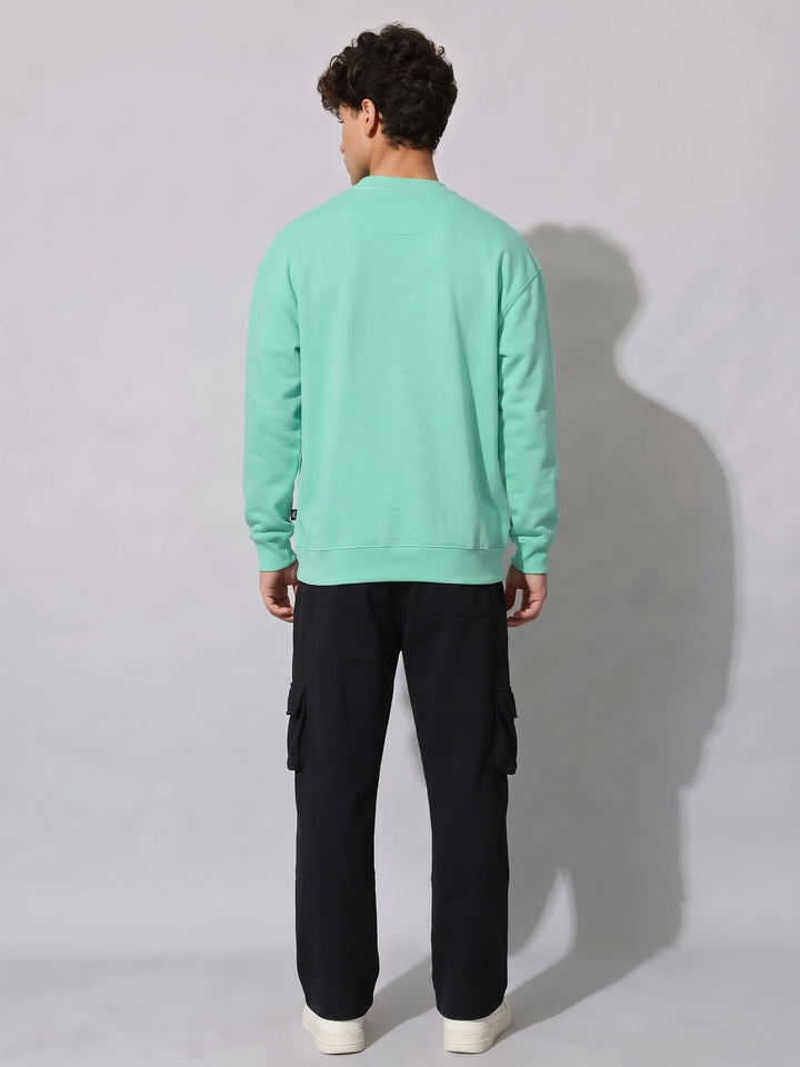 UNIVERSITY  Cotton Fleece Oversized Sweatshirt For Men