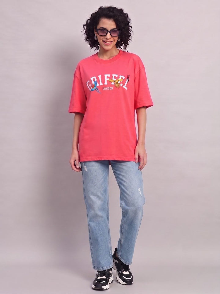 GRIFFEL BIRDS OVERSIZED Cotton T-SHIRT