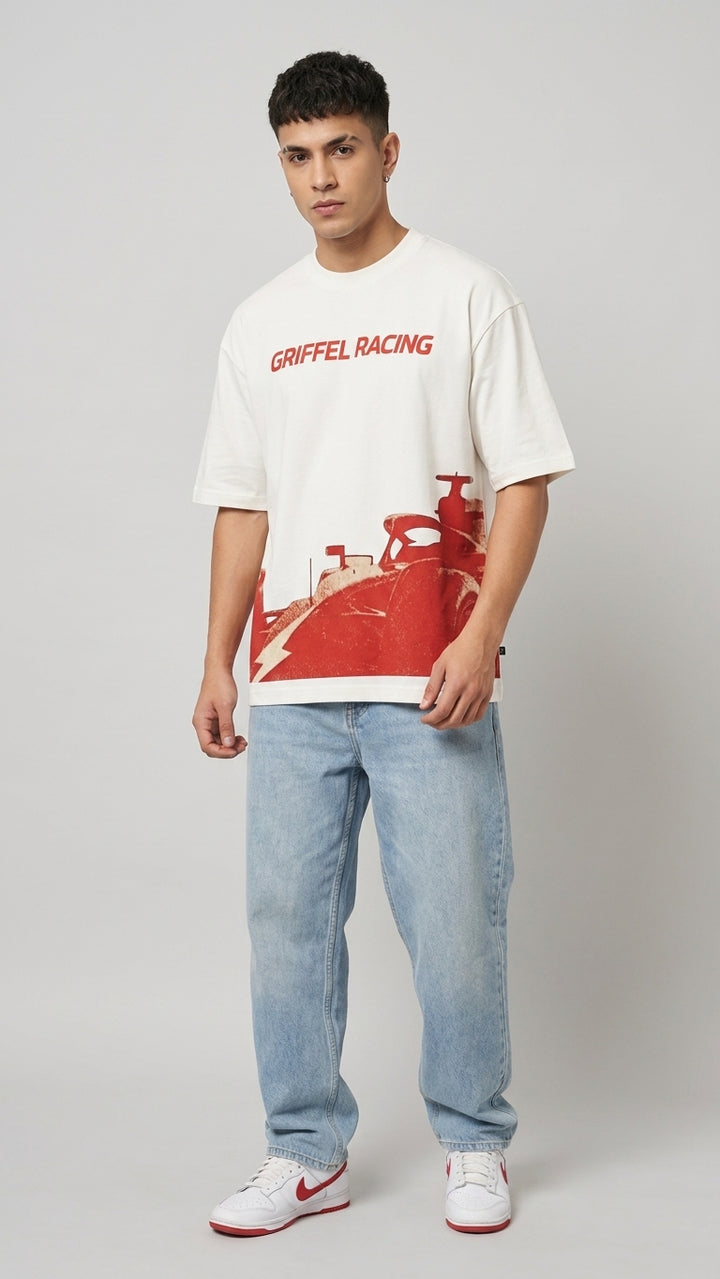 GRIFFEL RACING Cotton Oversized T-shirt 🏎️