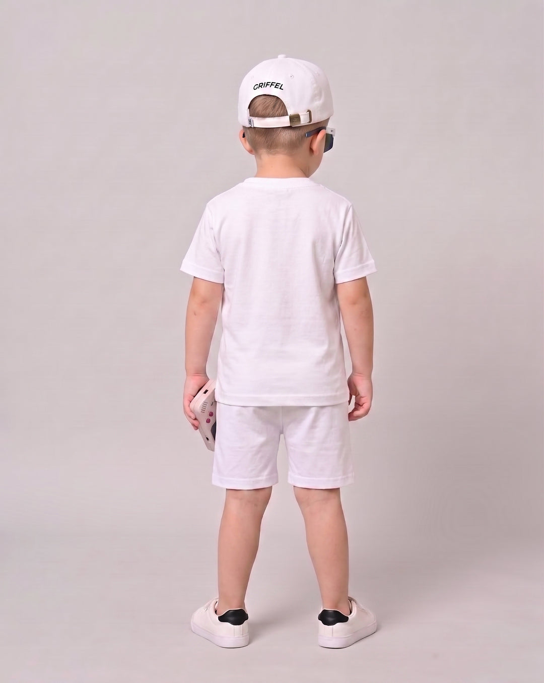Summed Teddy BOYS WHITE OVERSIZED T-SHIRT AND SHORTS SET 🐻